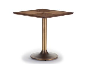 MATA - Square wooden and metal table _ Papell Design